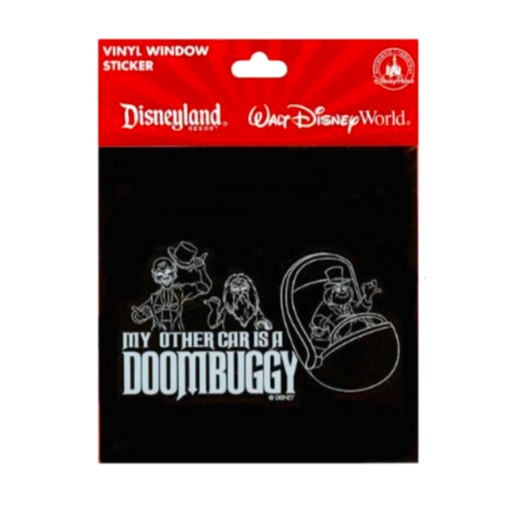Disney Parks Haunted Mansion Vinyl Car Decal "My Other Car is a Doombuggy"